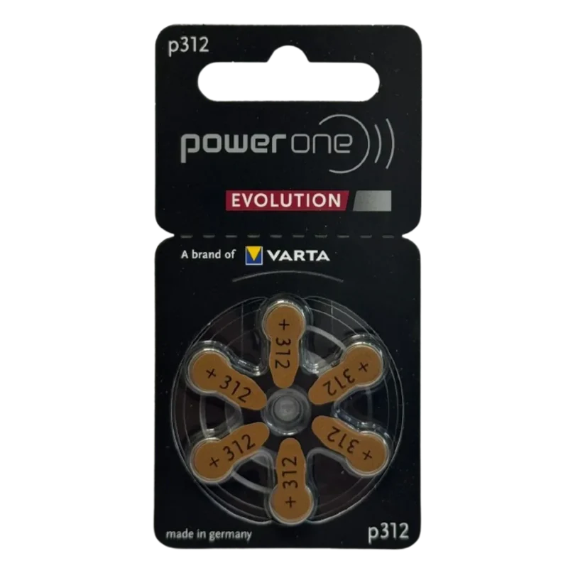 Piles Auditives 312 PR41 – Plaquette Marron x10 (60 Piles)