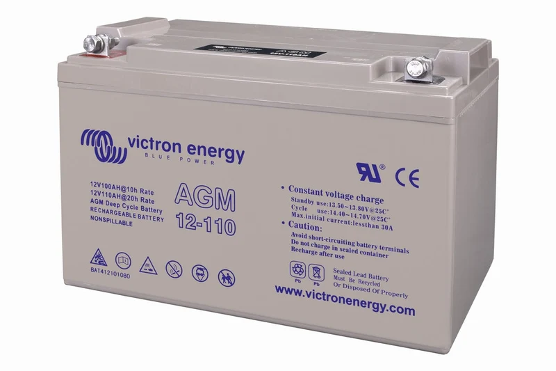Victron Energy 12V/110Ah AGM Deep Cycle Batt | BAT412101084