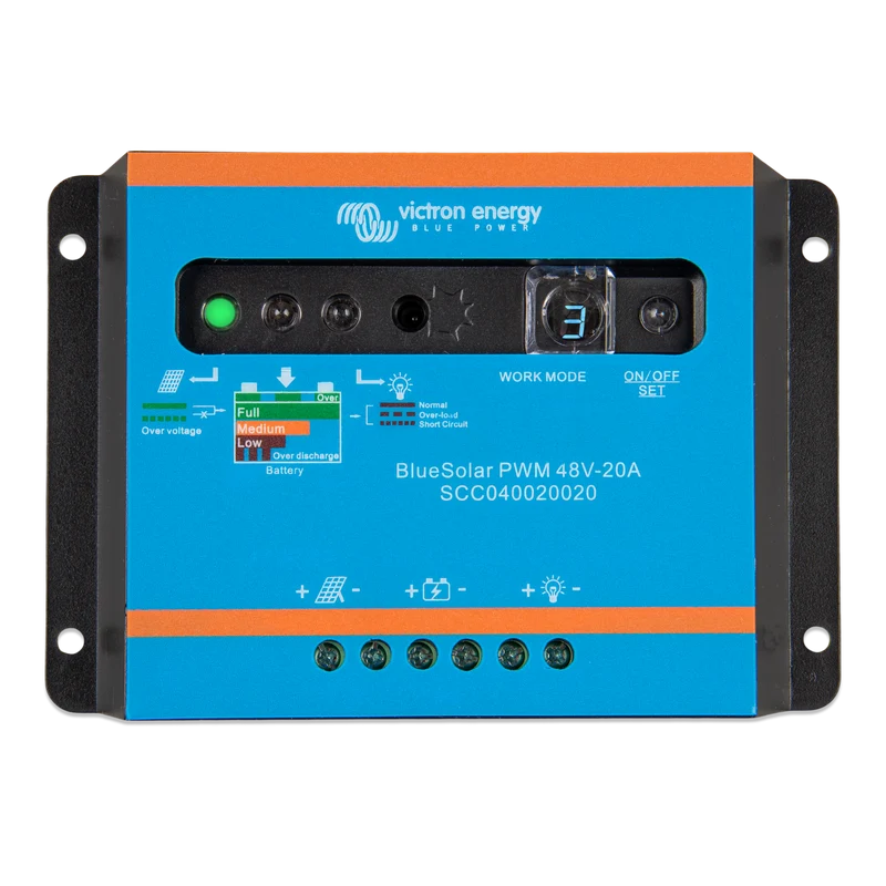Victron Energy BlueSolar PWM-Light Charge Controller 48 V-20A