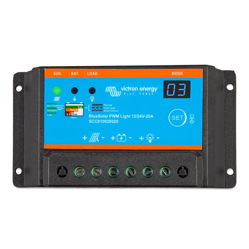 Victron Energy BlueSolar PWM-Light Charge Controller 12/24V-20A
