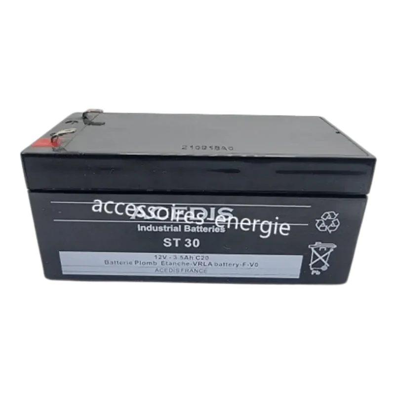 Batterie Plomb AGM ACEDIS ST30 12V 3.5Ah – Faston 4.75mm – Remplace WP3-12