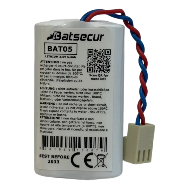 Pile BATLI-05 BAT05 3.6V 5.4Ah Hager Daitem