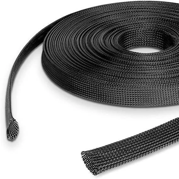 50mm² Gewebeschlauch Schwarz