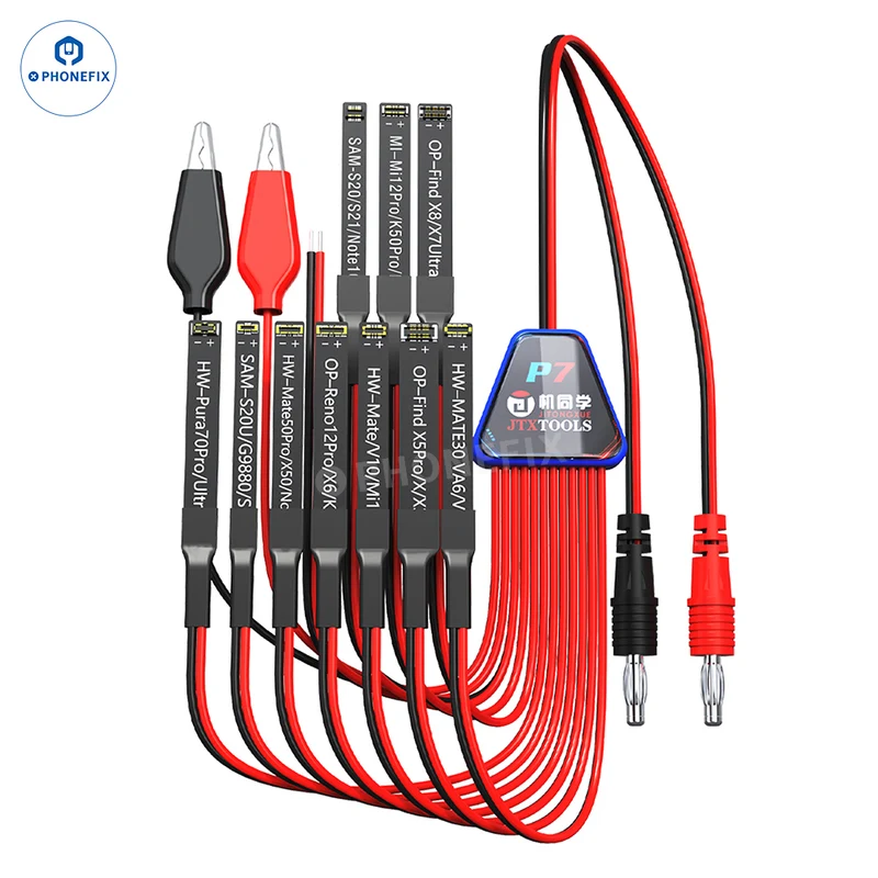 Câble d'alimentation et de démarrage pour téléphones Android JTX P7 (compatible Samsung, Huawei et Xiaomi).