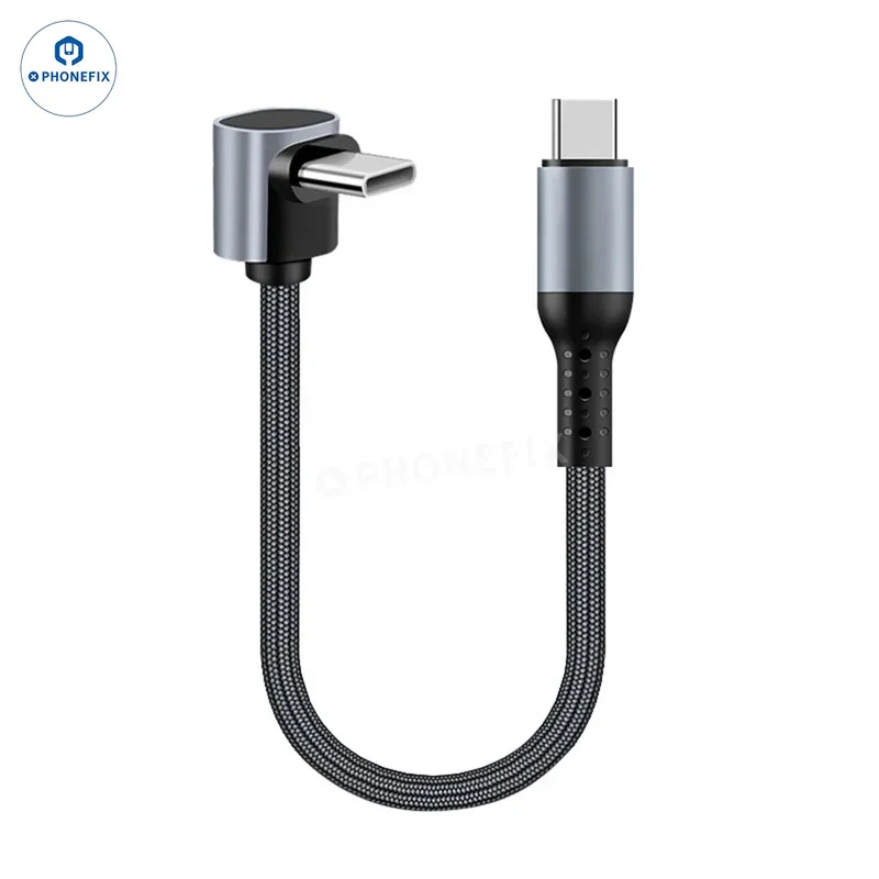 Câble de données de charge rapide Elbow PD Type-C Lightning pour téléphone portable