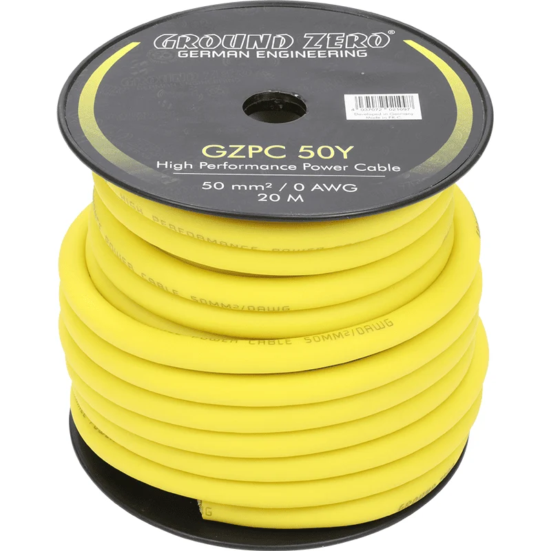 50mm² Powerkabel Gelb CCA