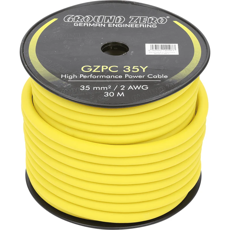 35mm² Powerkabel Gelb CCA