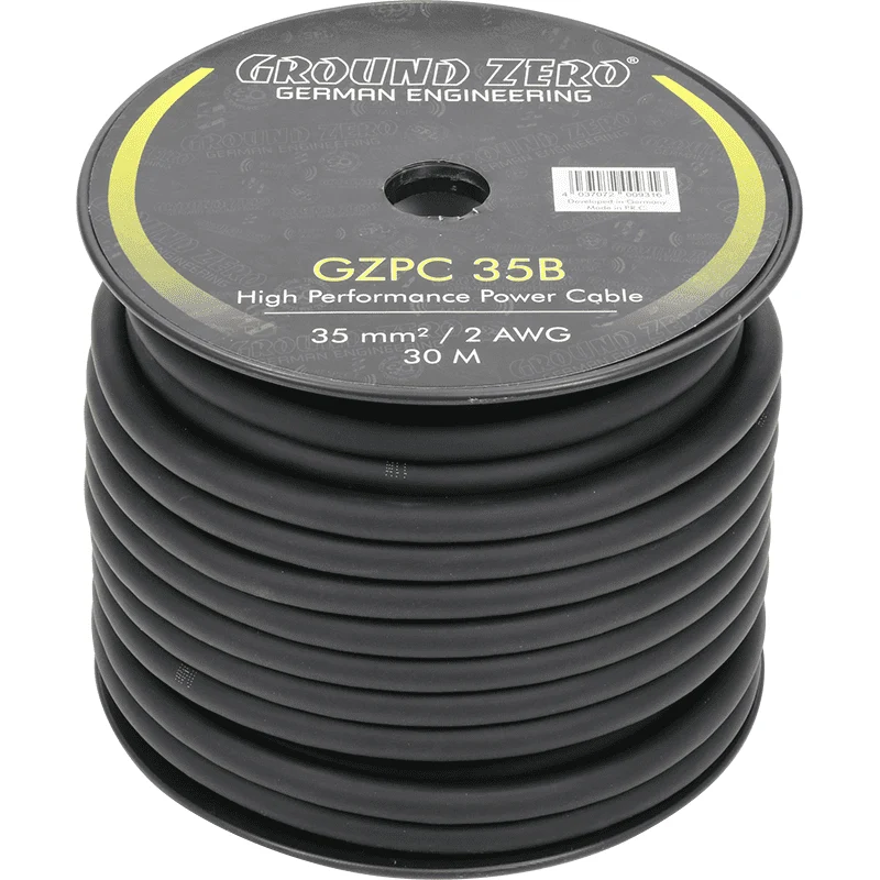 35mm² Powerkabel Schwarz CCA