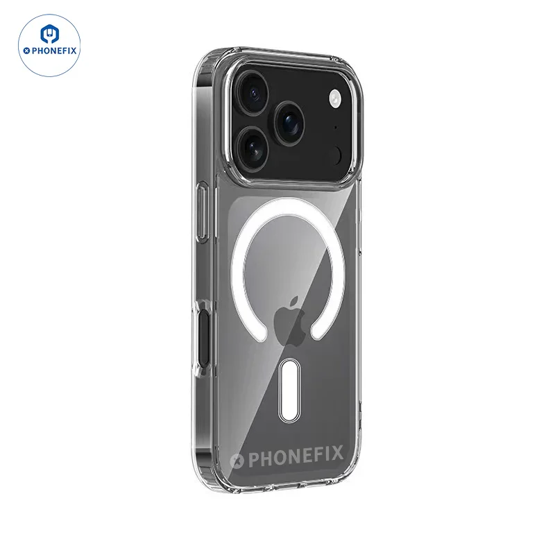 Coque transparente en TPU avec MagSafe pour iPhone 17/Air/17 Pro Max
