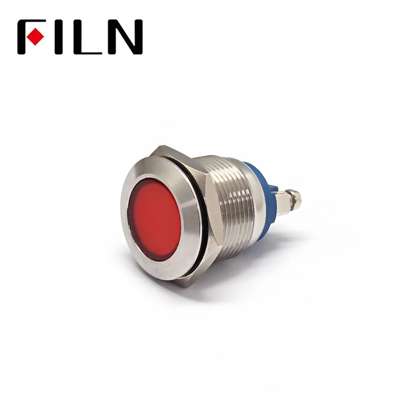 19mm 110v LED Metal Signal Indicator Light