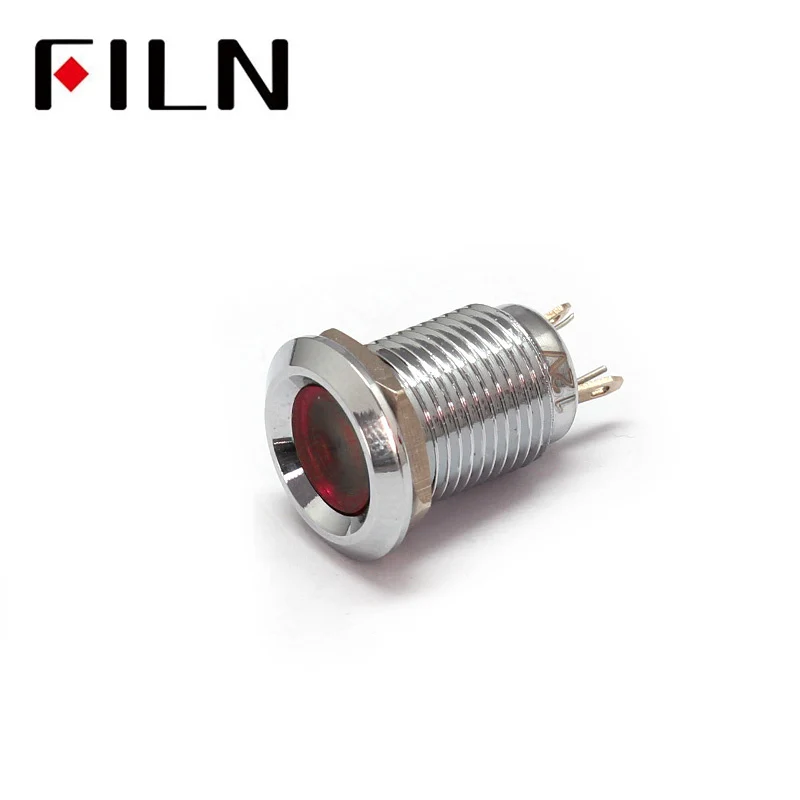110v good price green led 12mm pilot indicator light lamp