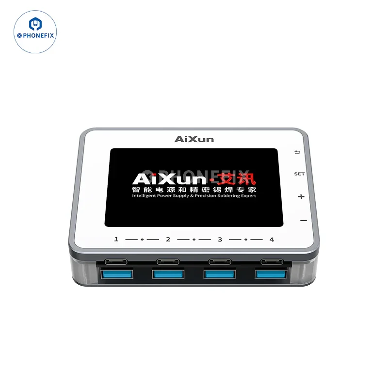 Chargeur rapide intelligent AiXun PF26, station de charge multicanal à 8 ports