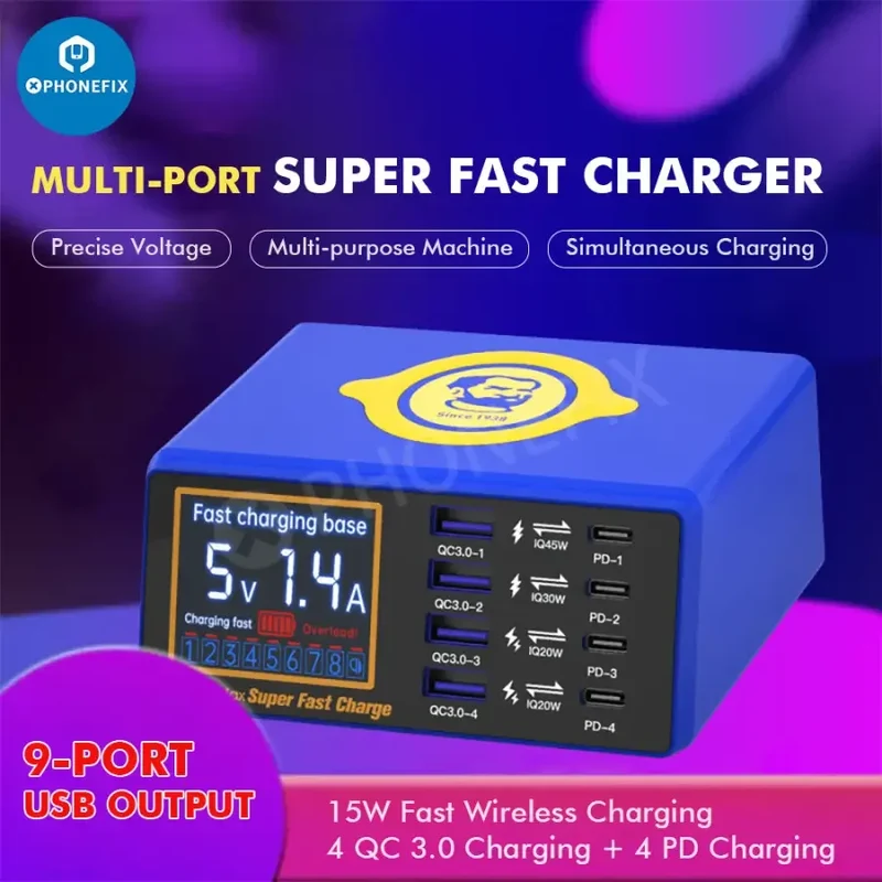 Chargeur rapide USB sans fil MECHANIC iCharge 8 Max