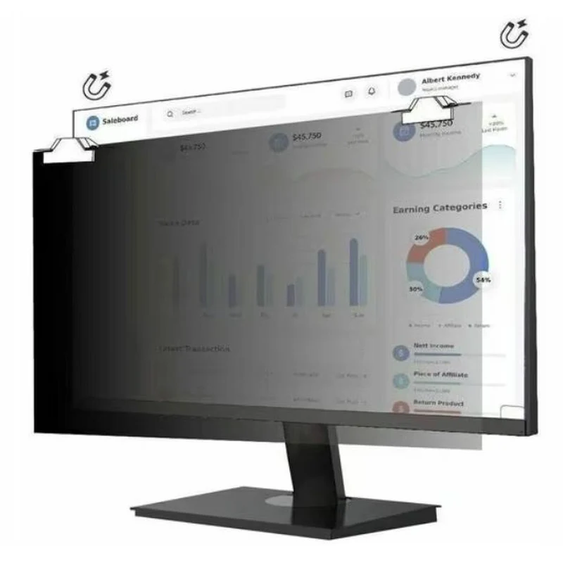 Privacy Filter for Monitor V7 PS23W9AM 23"