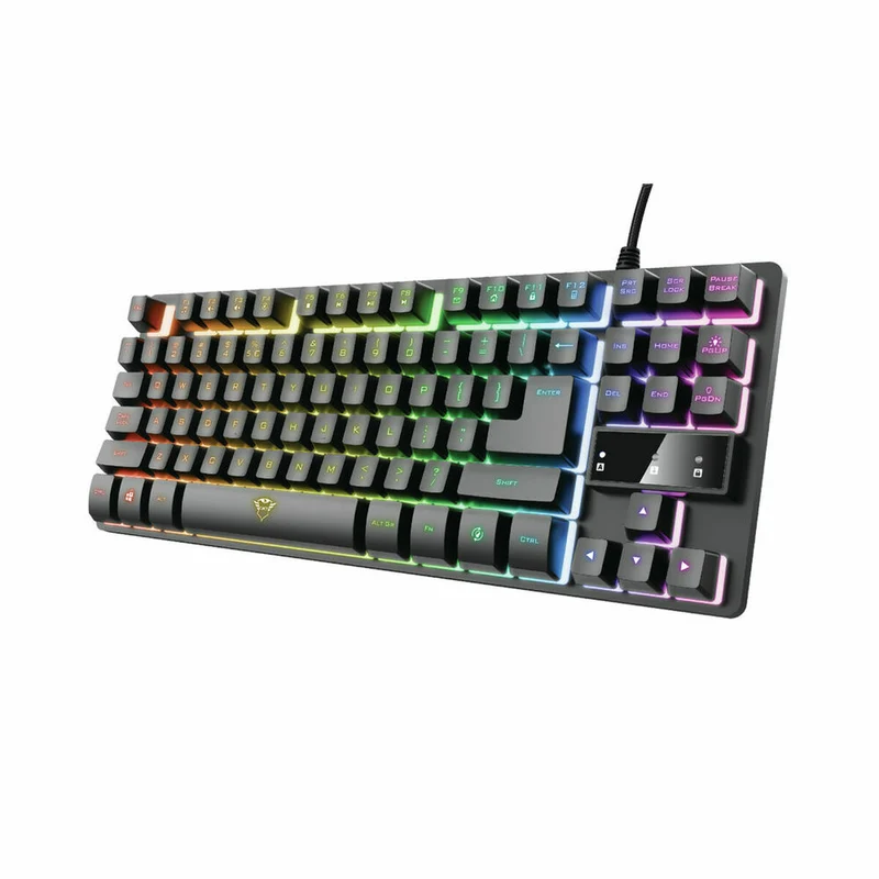 Keyboard Trust GXT 833 Thado Black Silver Monochrome Multi