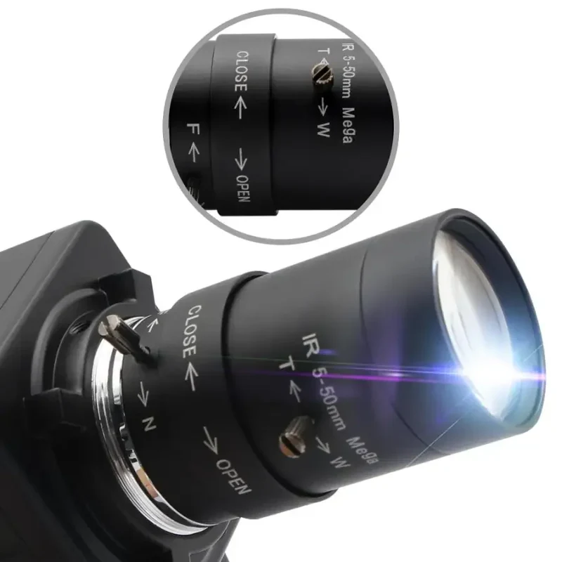 Webcam USB haute vitesse CMOS 1080P HD avec objectif varifocal