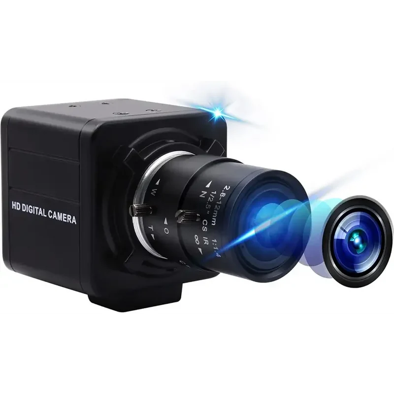 Webcam 4K 8MP HD à focale variable avec zoom optique USB